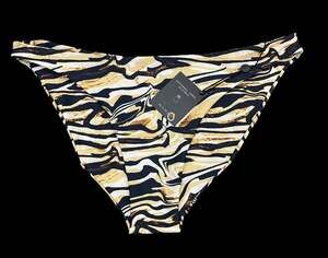 SKATIE NWT Harli Bikini Bottom in Marble Zebra Print Size XL